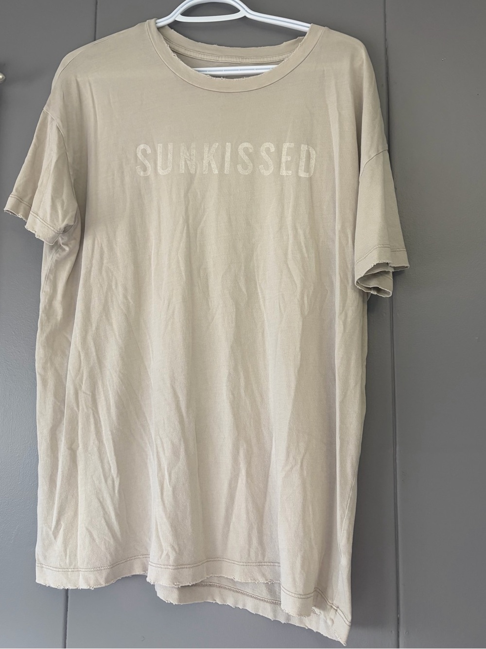 aerie Sunkissed Short-Sleeve Tee - Beige